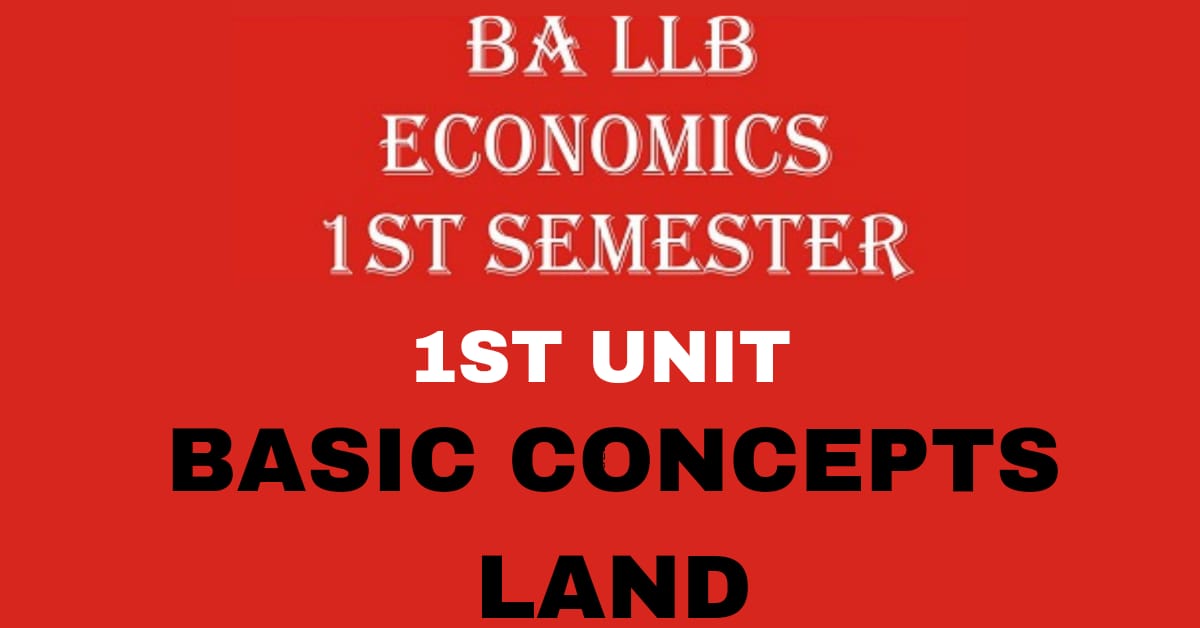 DEFINE LAND? ITS IMPORTANCE AND FEATURES.