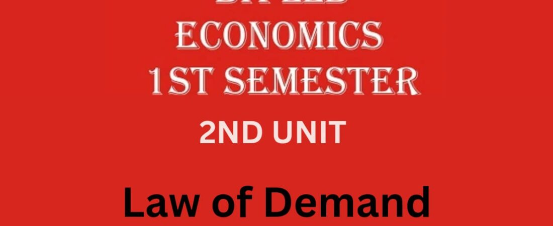 Briefly Explain the law of Demand with the help of schedule and graph?