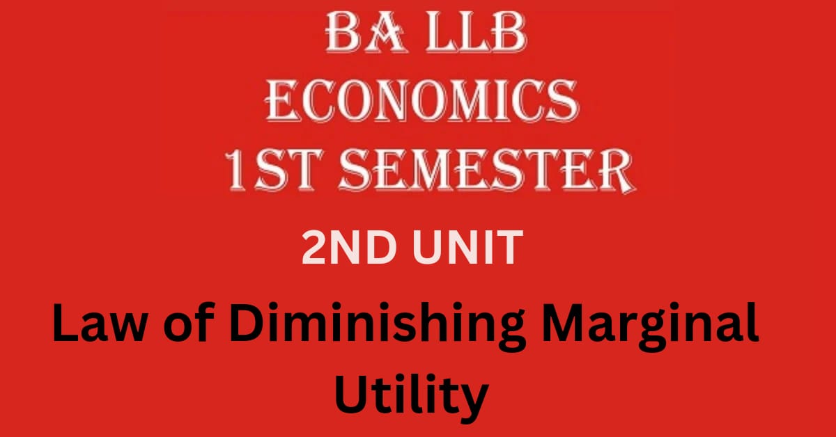 Explain the Law of Diminishing Marginal Utility with the help of schedule and graph?