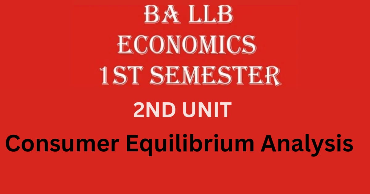 Explain the Concept of Consumer Equilibrium under indifferent analysis?