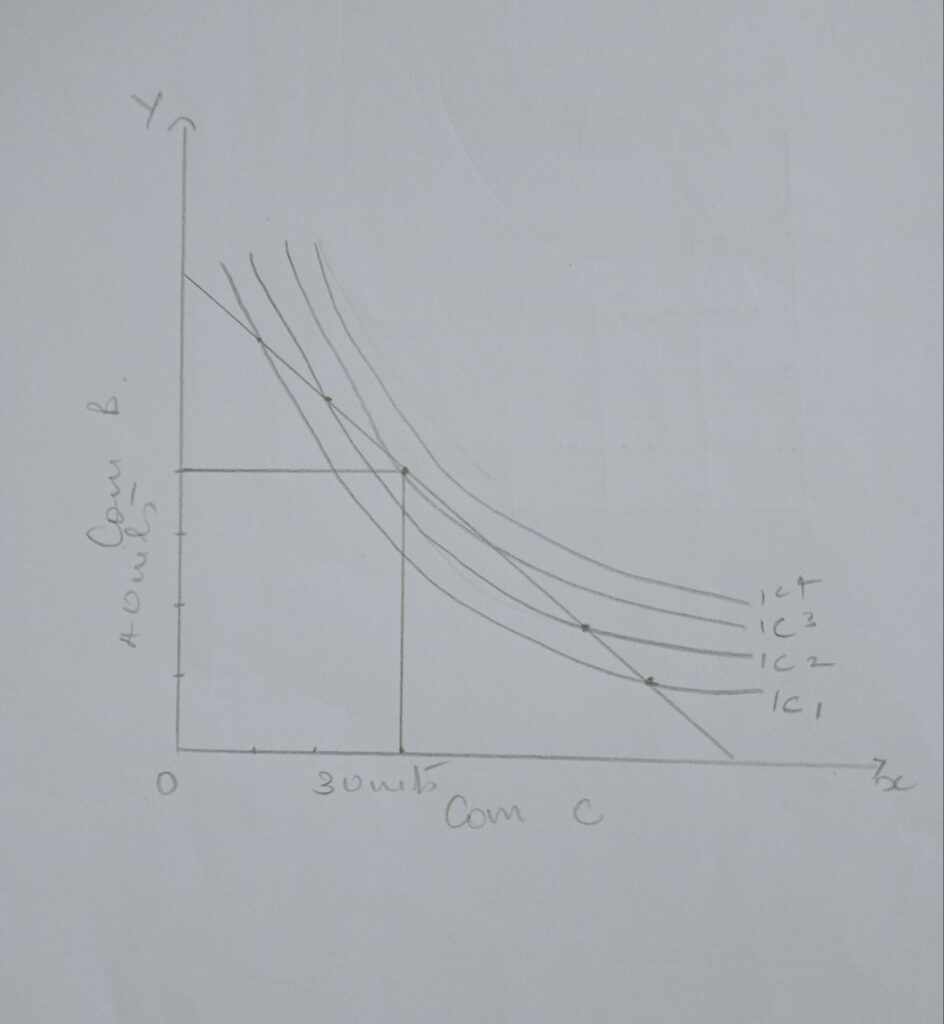 CONSUMER'S EQUILIBRIUM GRAPH