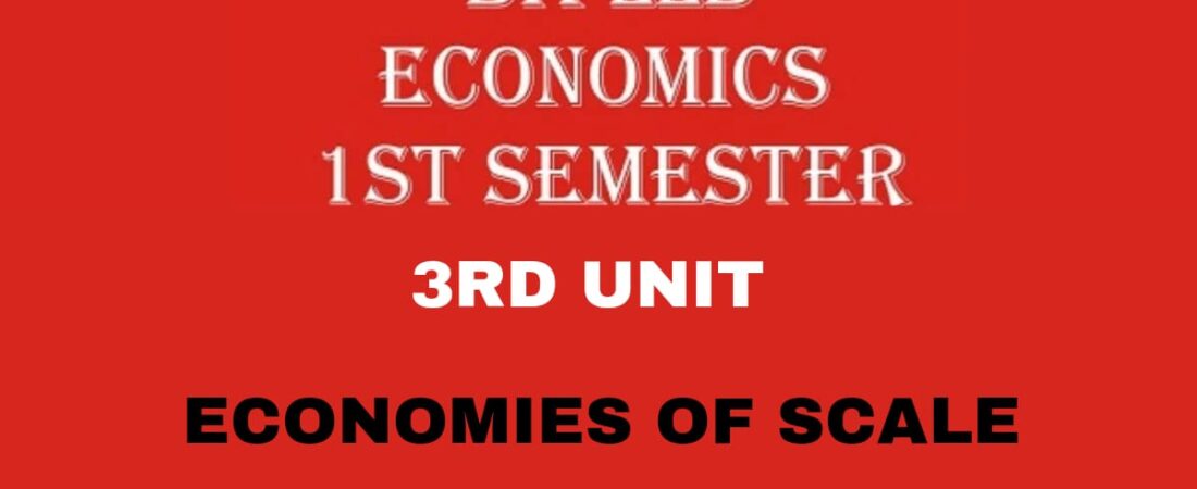 Explain the Economies of Scale.