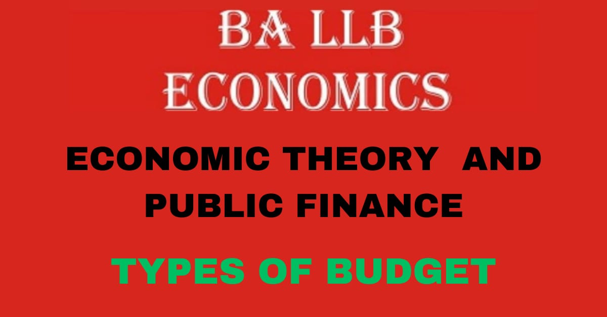 What is Budget? Explain the types of budget?