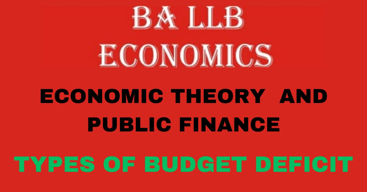 What is Budget Deficit? Explain the types of Budget Deficit.