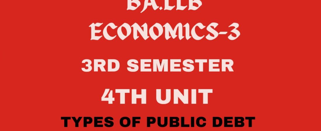 What is public debt? explain its types.