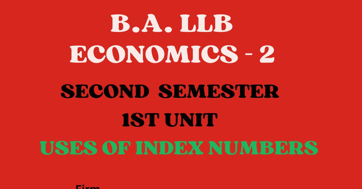 Explain the uses of index numbers.