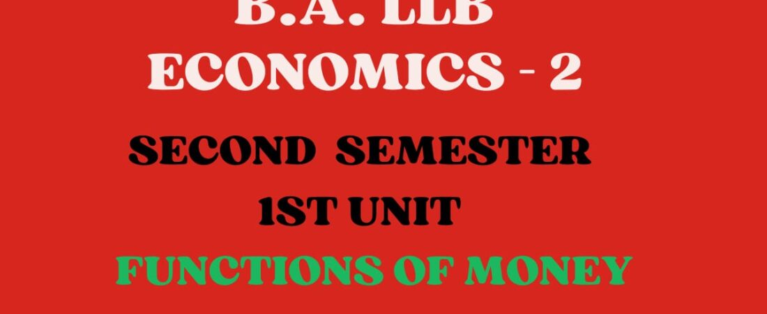 Define money? Explain the functions of money.