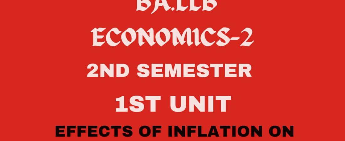 What is Inflation? Explain the effects of Inflation on the distribution.
