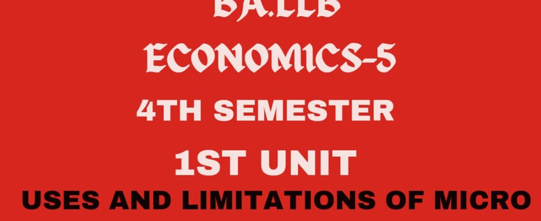 What is Micro Economics? Explain its Merits and Demerits.