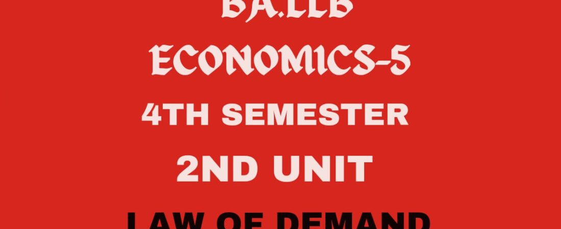 Explain the Law of Demand?