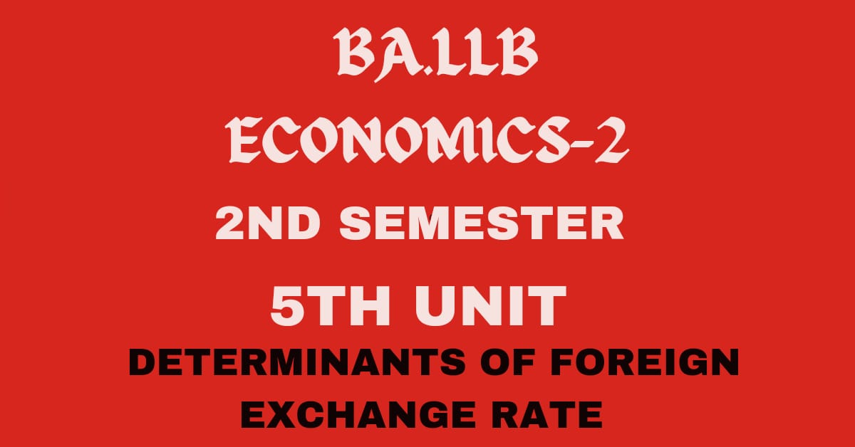 What is Foreign Exchange Rate? Explain its factor determinants.