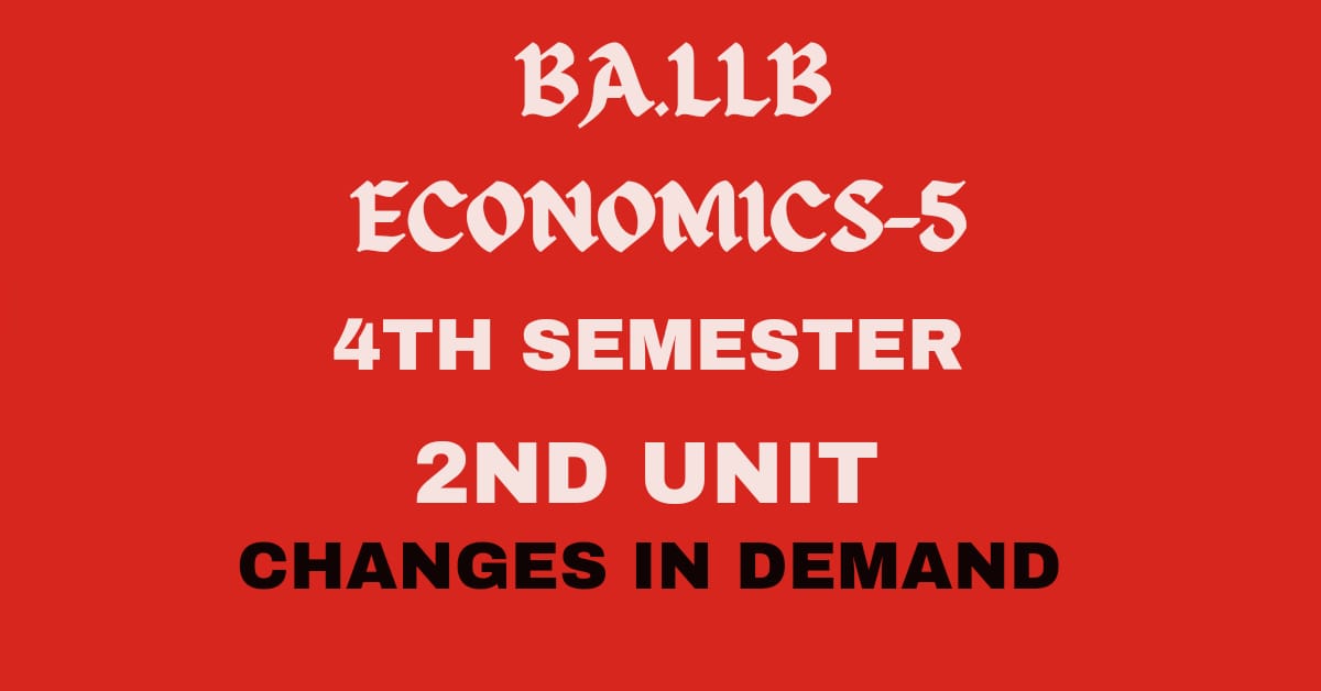 Write a note on extension and contraction in demand.