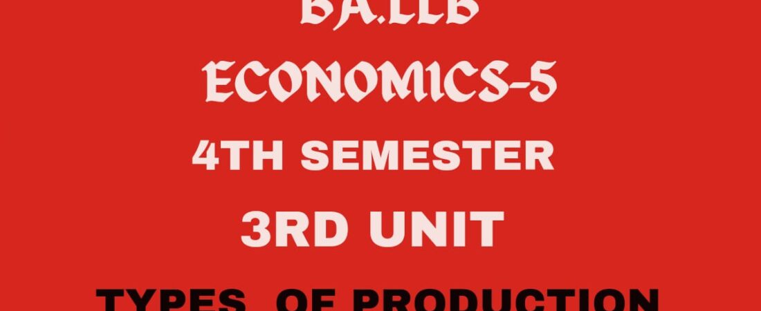 What is Production? Explain the types of Production.