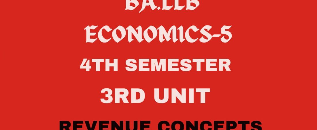 Explain the Types/concepts of Revenue.
